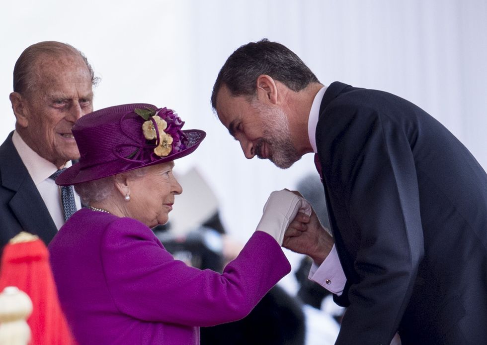 Queen Elizabeth and King Felipe