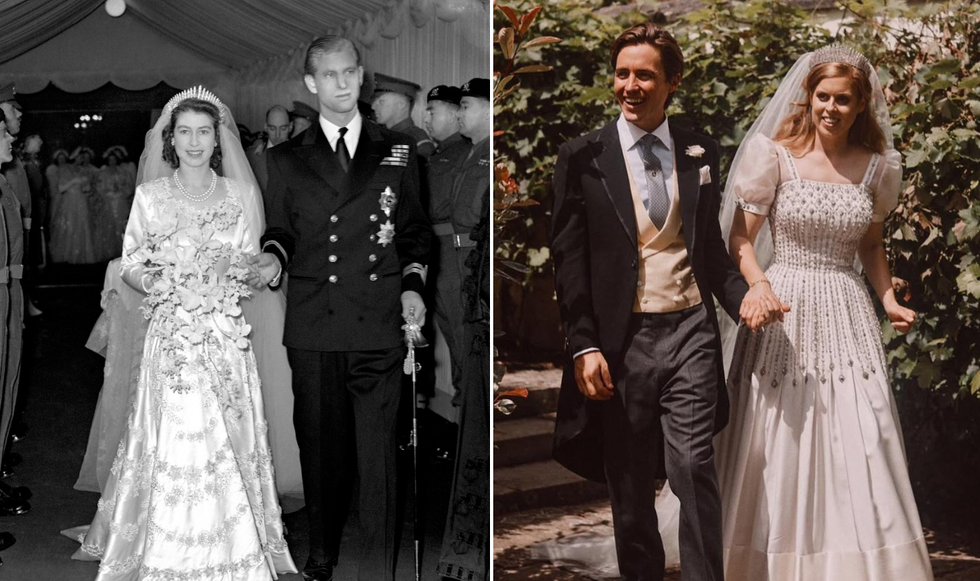 Queen Elizabeth and Princess Beatrice