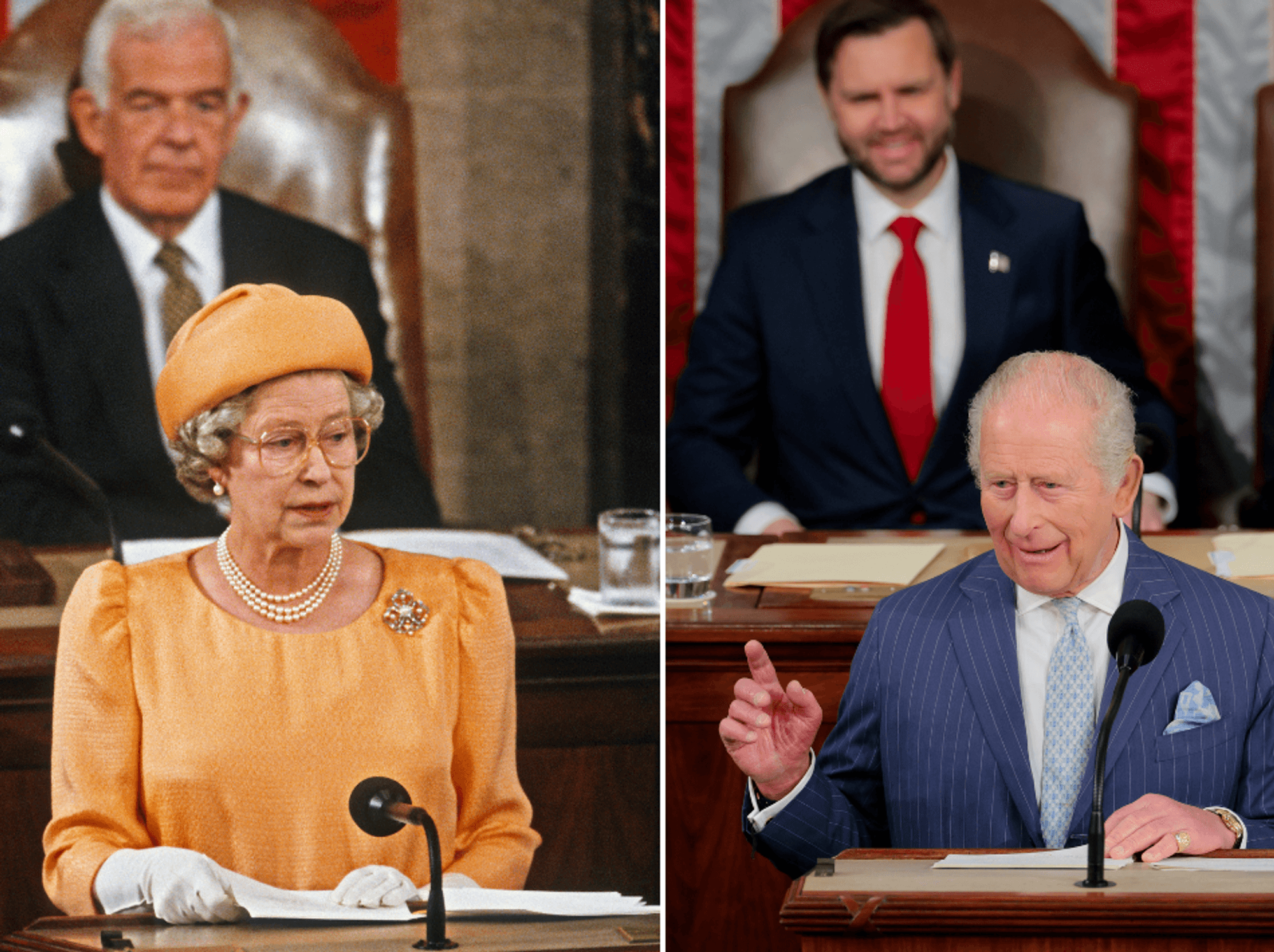 Queen Elizabeth II and King Charles