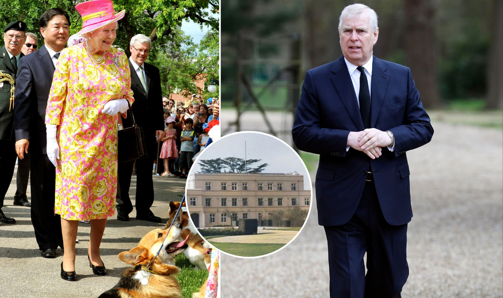 Queen Elizabeth II and Prince Andrew