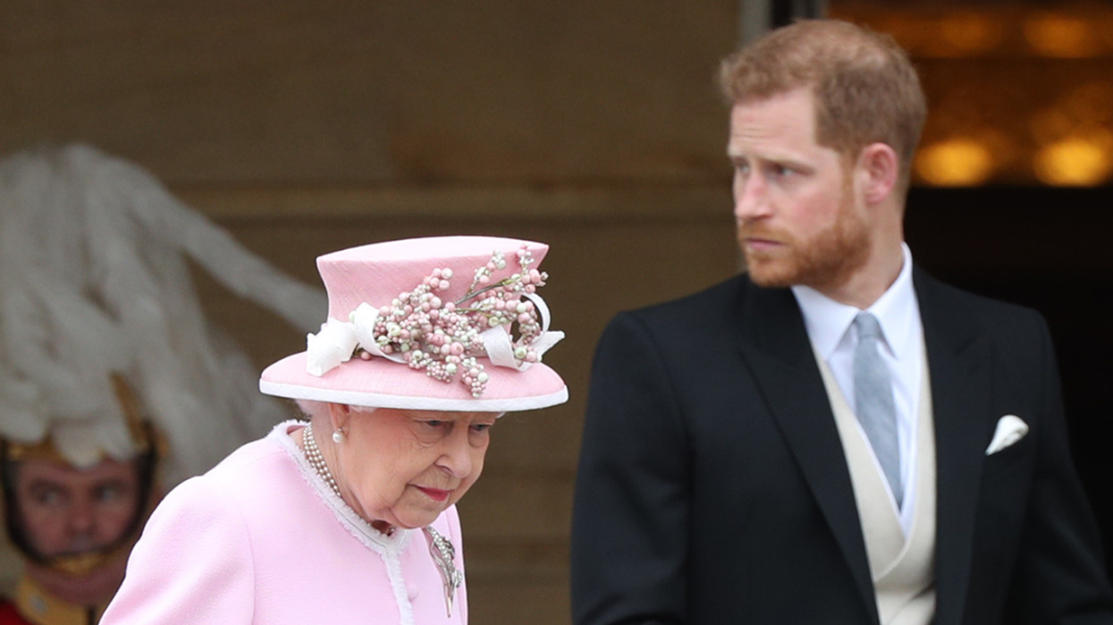 Queen Elizabeth II and Prince Harry