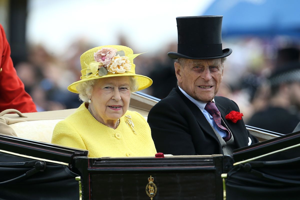 Queen Elizabeth II and Prince Philip, Duke of Edinburgh during the Royal Procession during day four of the 2015 Royal Ascot Meeting at Ascot Racecourse, Berkshire