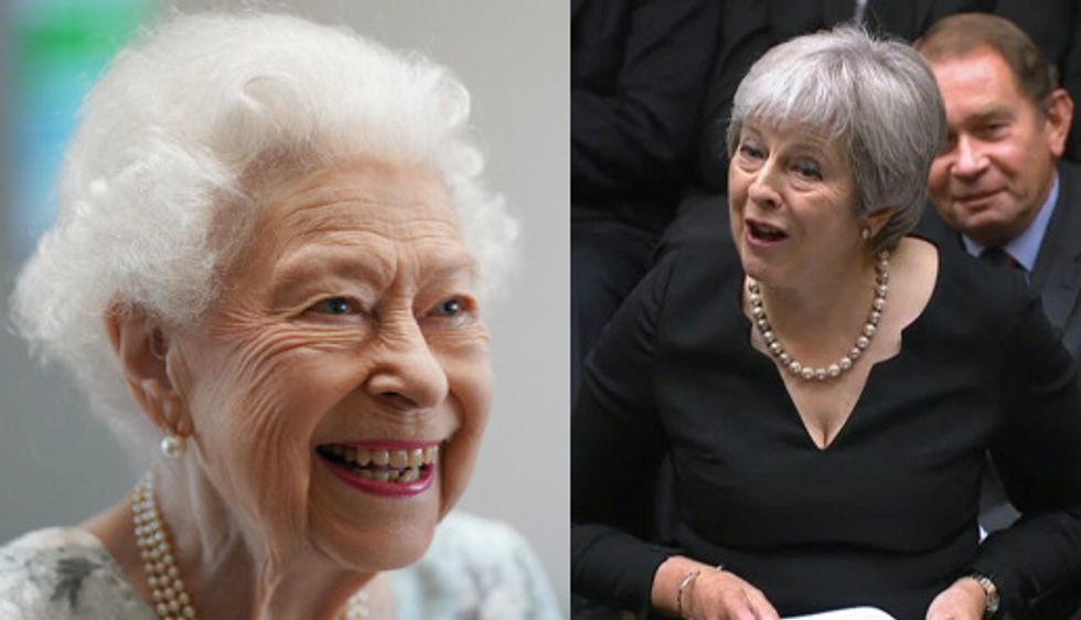 Queen Elizabeth II and Theresa May