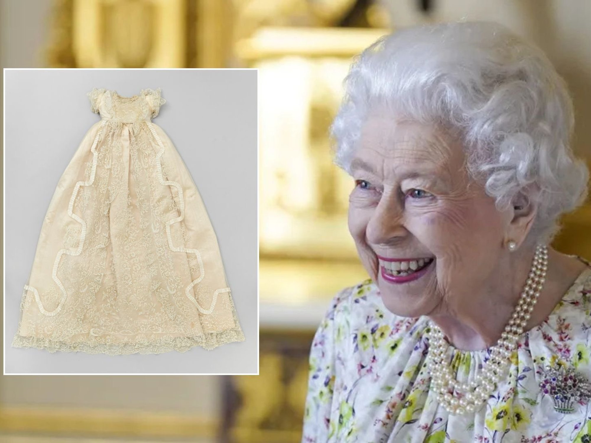 Queen Elizabeth II, gown