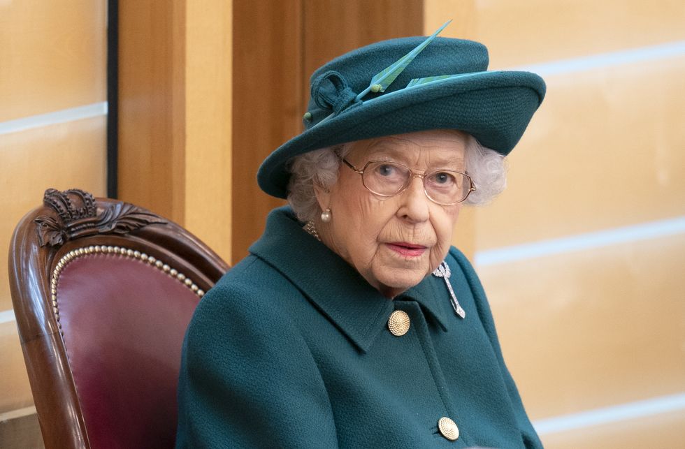 Queen Elizabeth II in the debating chamber of the Scottish Parliament in Edinburgh to mark the official start of the sixth session of Parliament. Picture date: Saturday October 2, 2021.