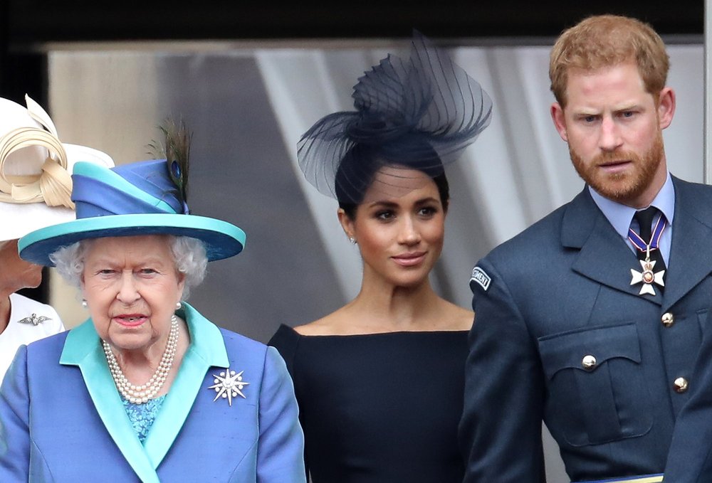 Queen Elizabeth II, Prince Harry and Meghan Markle