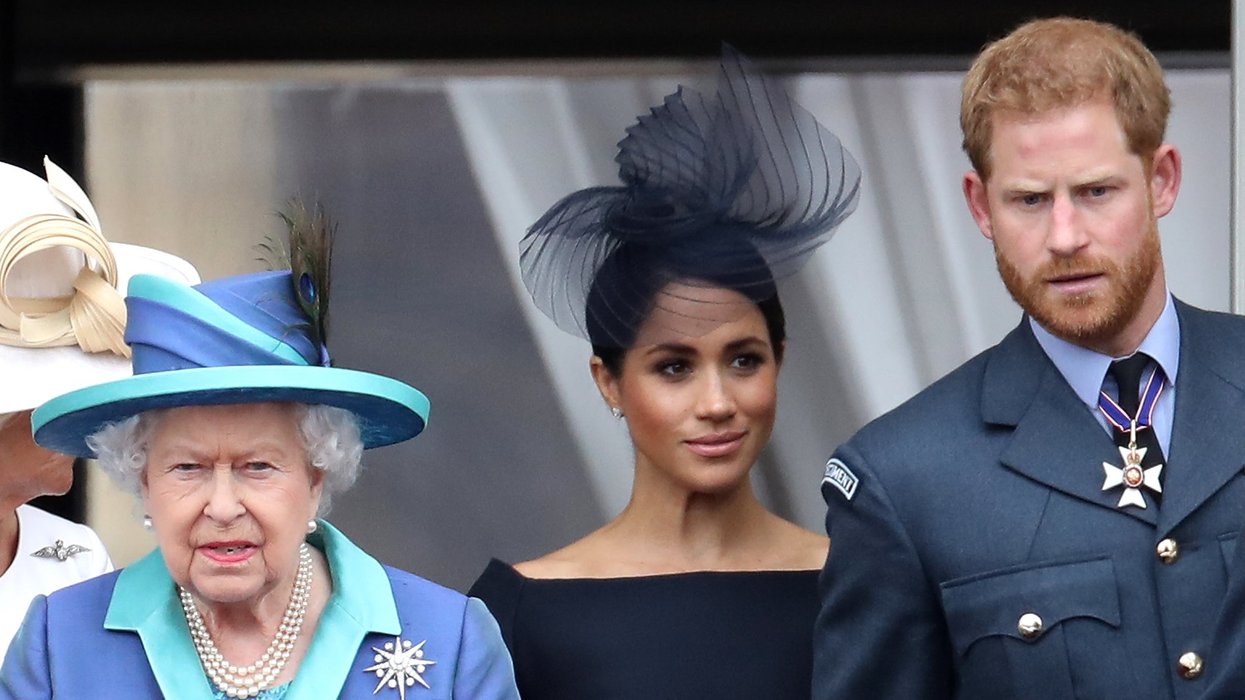 Queen Elizabeth II, Prince Harry and Meghan Markle