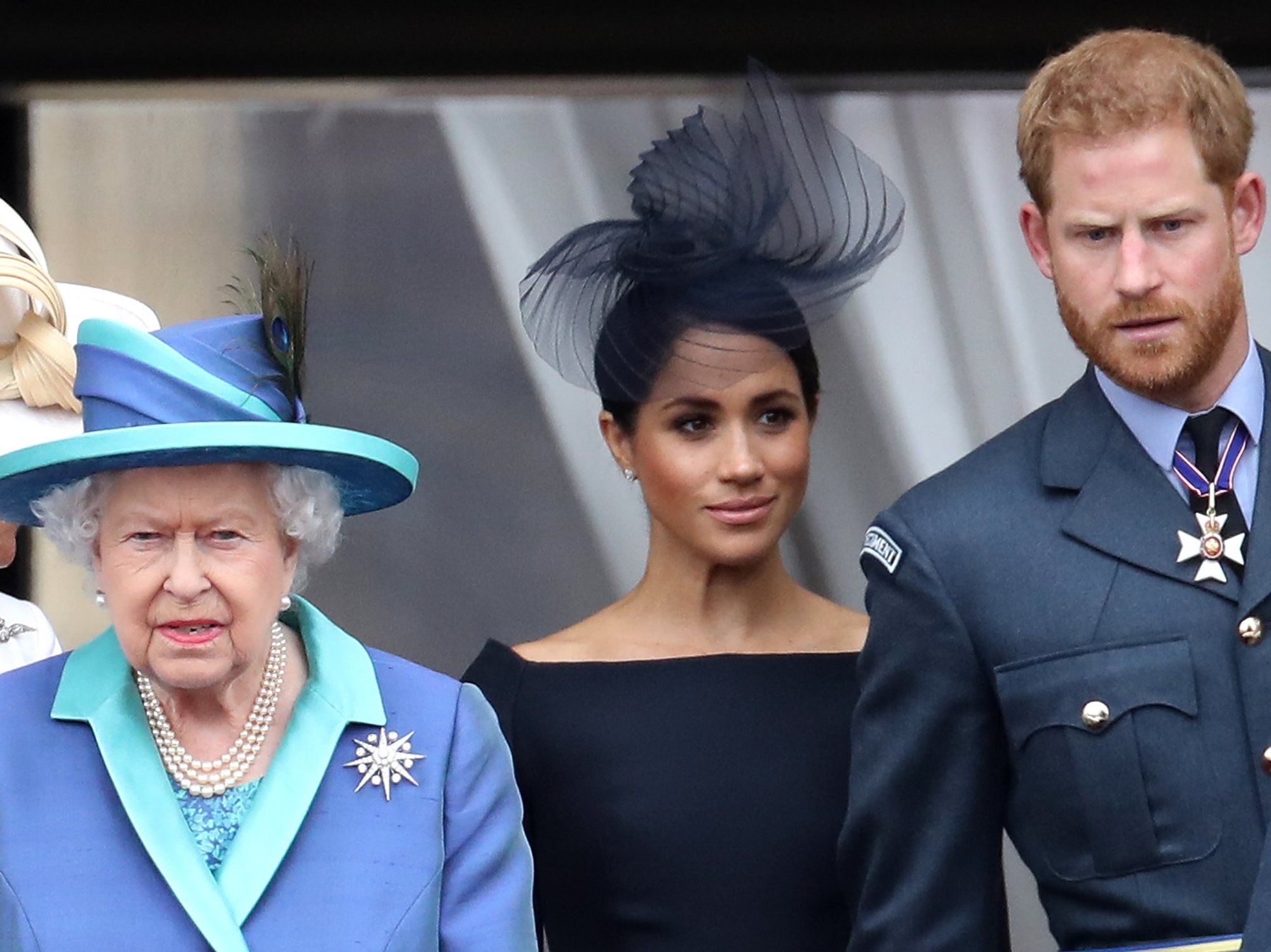 Queen Elizabeth II, Prince Harry and Meghan Markle