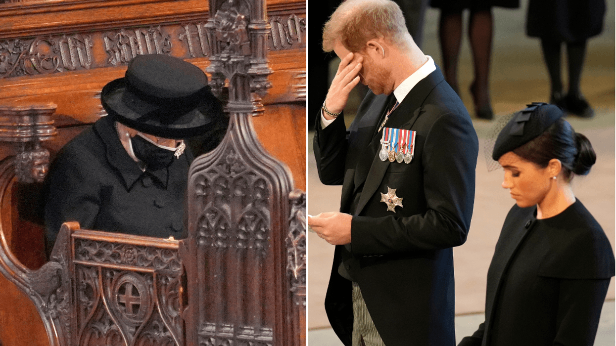 Queen Elizabeth II, Prince Harry and Meghan Markle