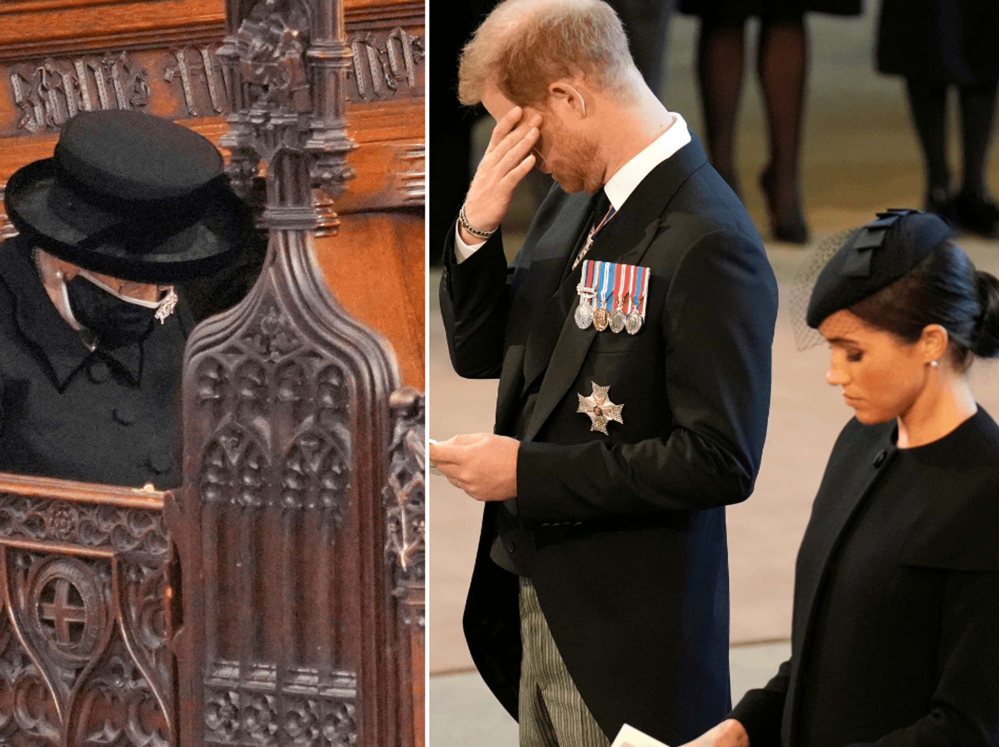 Queen Elizabeth II, Prince Harry and Meghan Markle