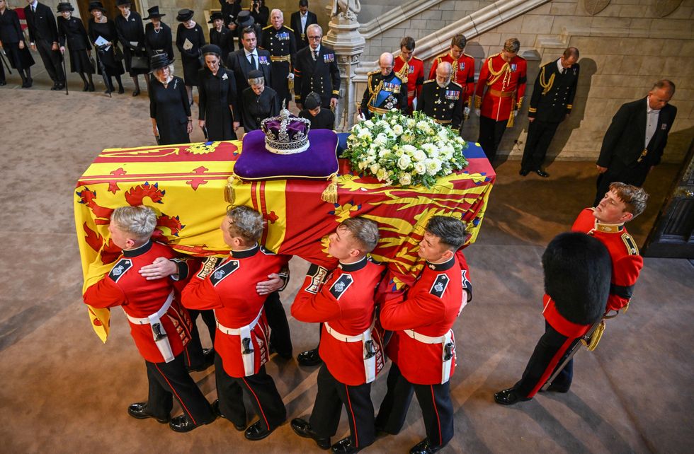 Queen Elizabeth II's coffin