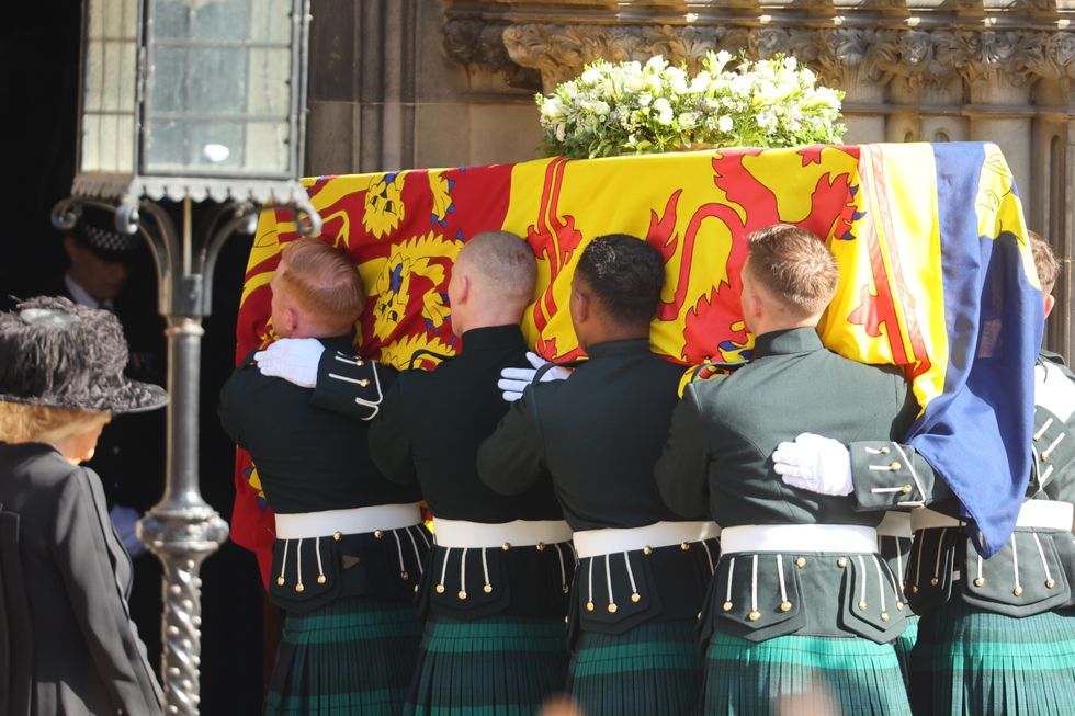 Queen Elizabeth II's coffin
