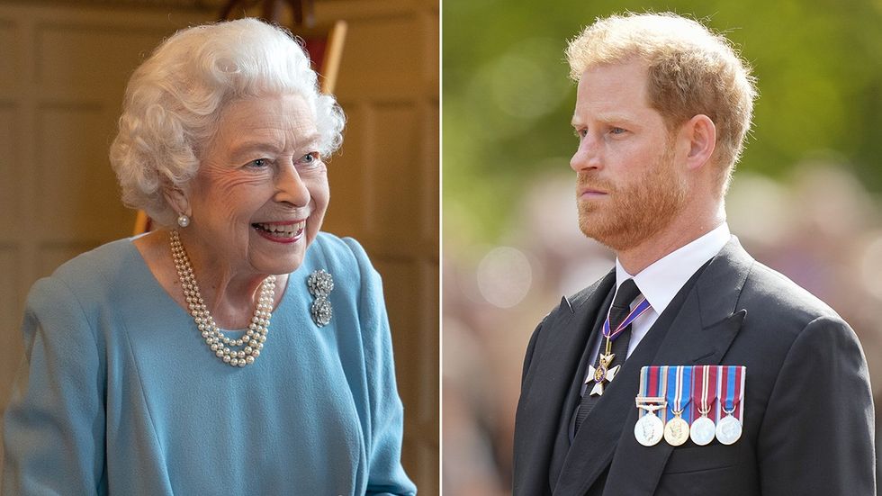 Queen Elizabeth , Prince Harry