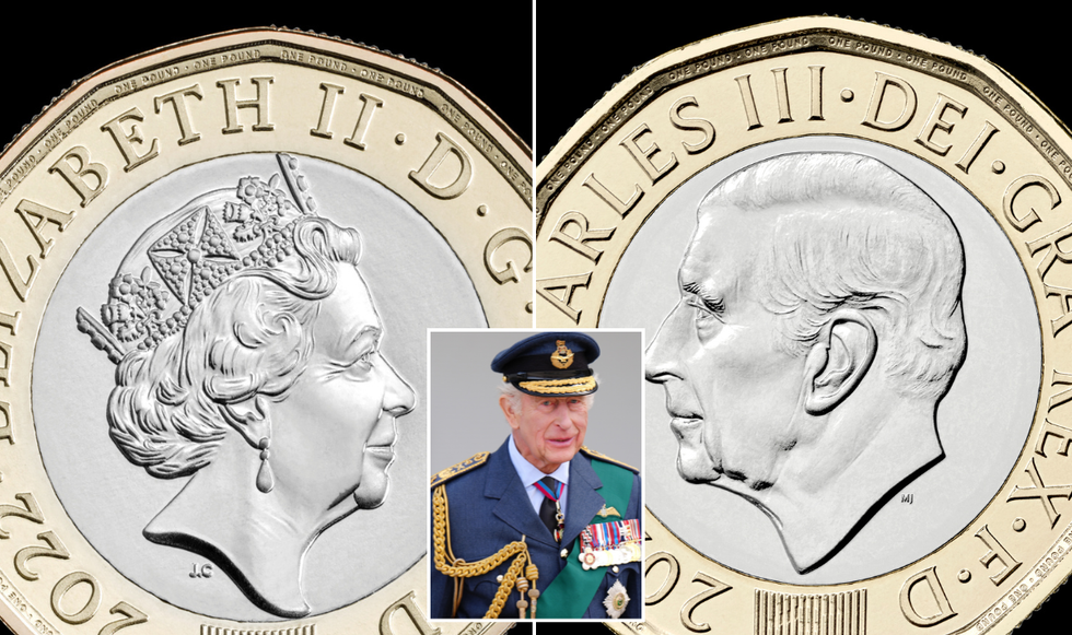 Queen Elizabeth \u00a31 coins