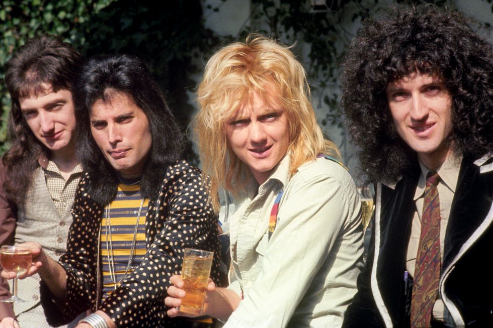 'Queen' in London(l-r) John Deacon, Freddie Mercury, Roger Taylor and Brian May.