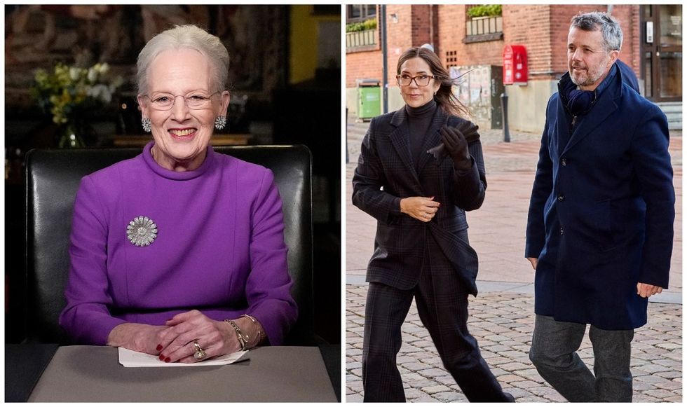 Queen Margrethe, Crown Princess Mary, Crown Prince Frederik