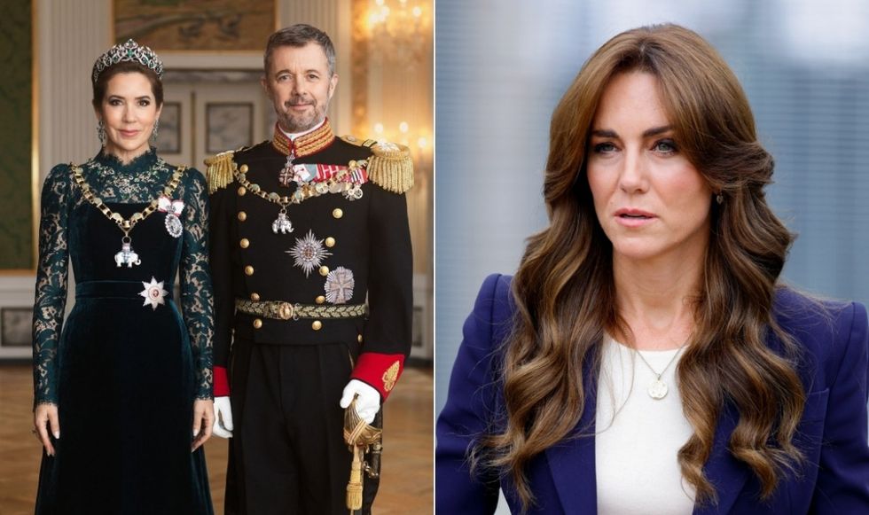 Queen Mary, King Frederik and Kate Middleton