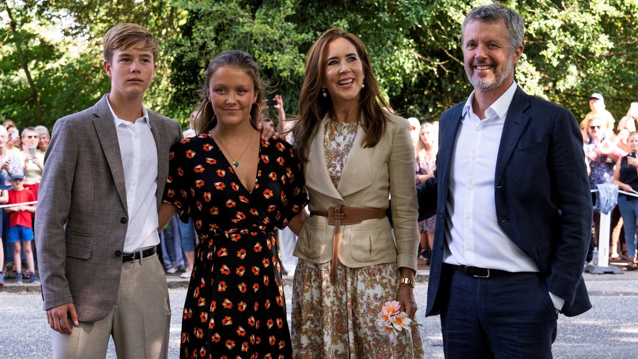 Queen Mary, King Frederik, Princess Isabella, Prince Vincent