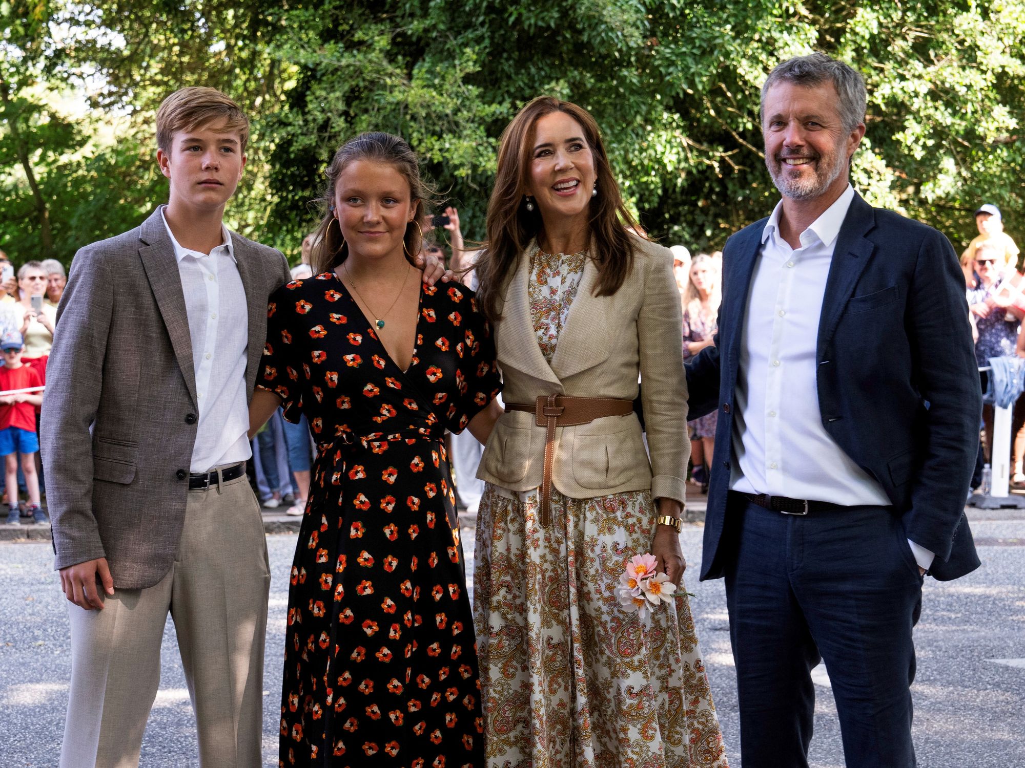 Queen Mary, King Frederik, Princess Isabella, Prince Vincent