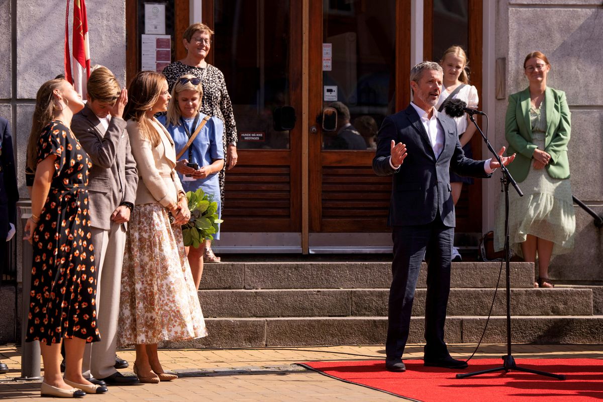Queen Mary, King Frederik, Princess Isabella, Prince Vincent
