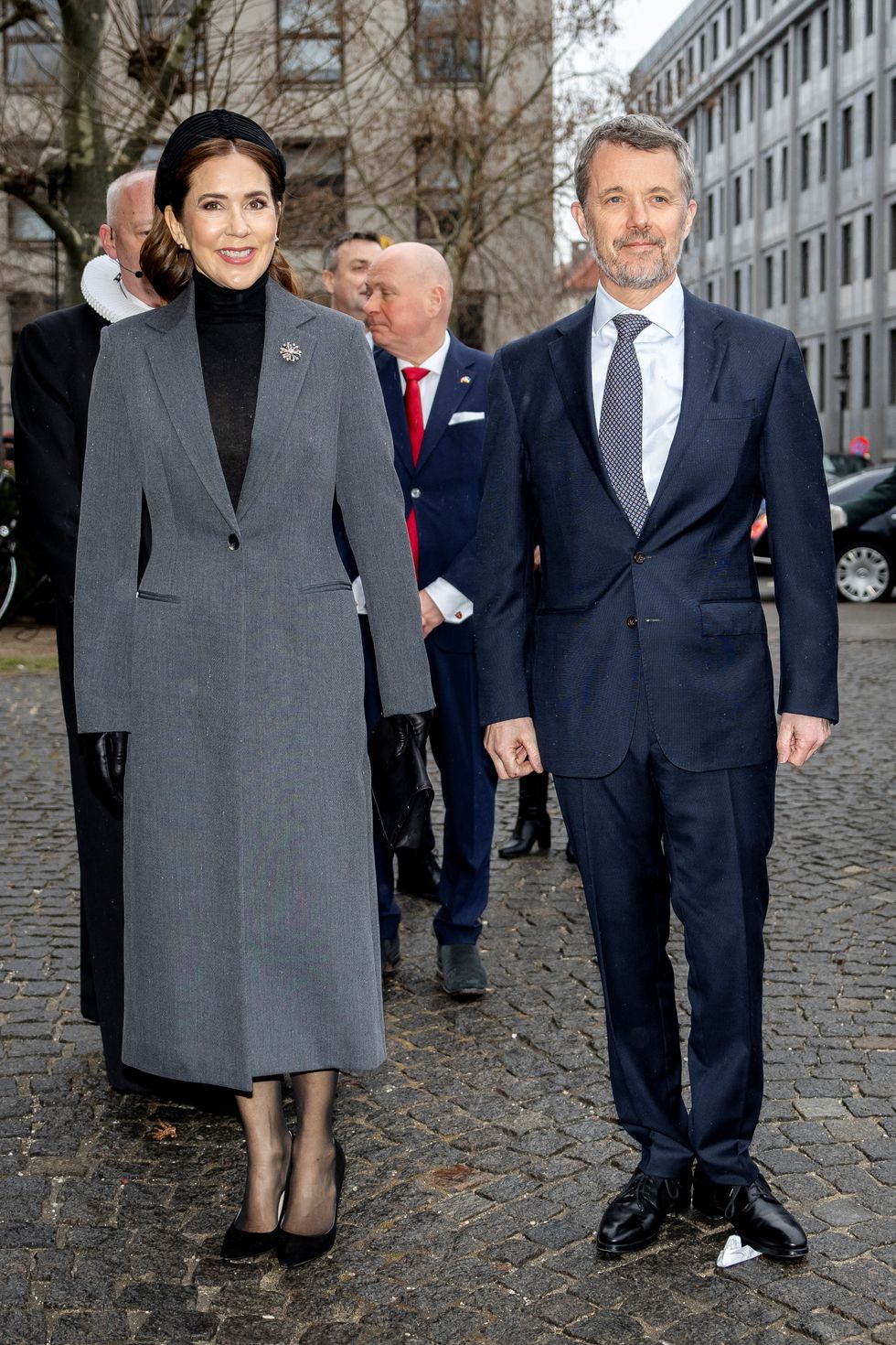 Queen Mary of Denmark with her husband King Frederik