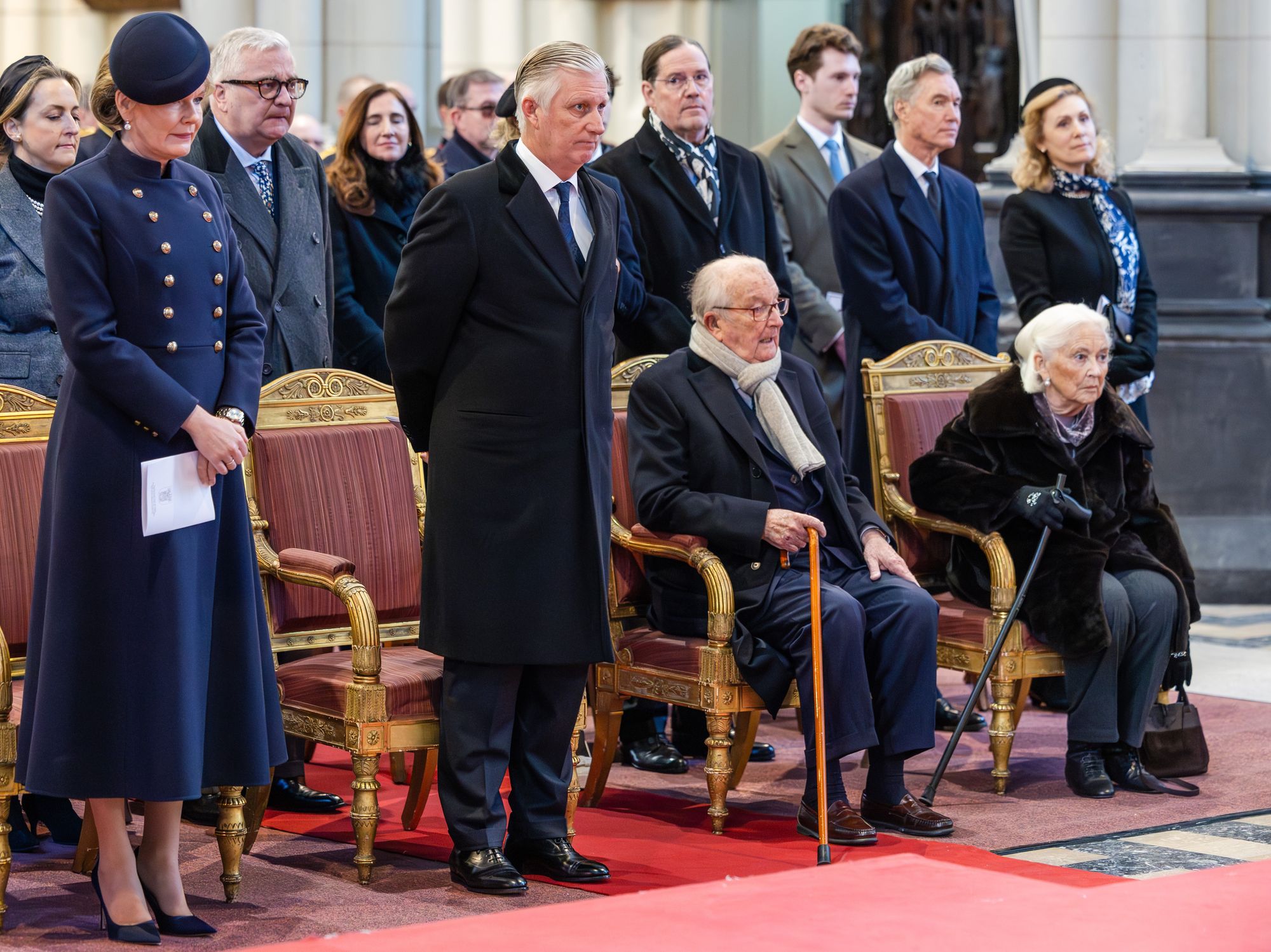 Queen Mathilde, King Philippe, King Albert, Queen Paola