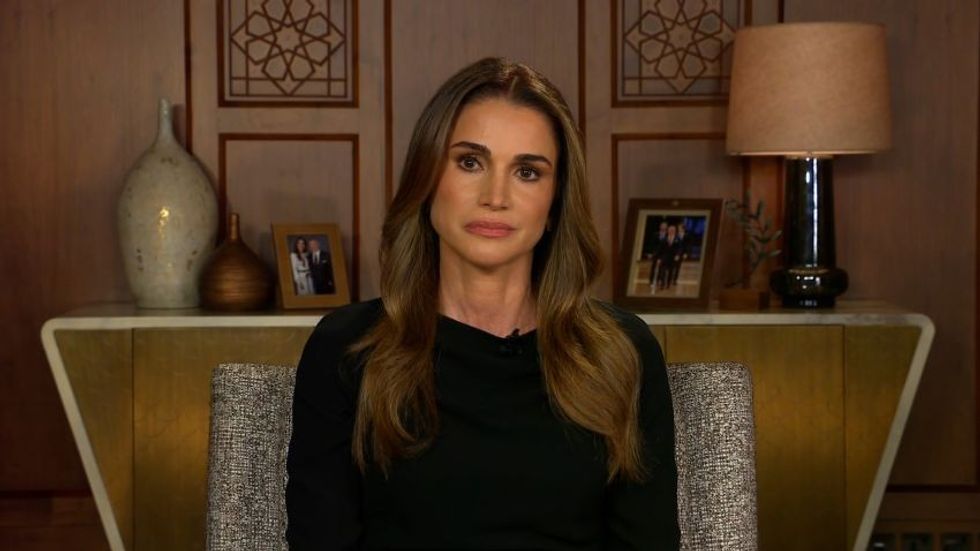 Queen Rania of Jordan speaks to CNN