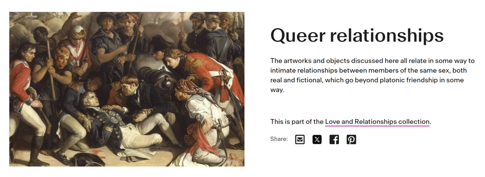 'Queer relationships' section at Liverpool's Walker Art Gallery
