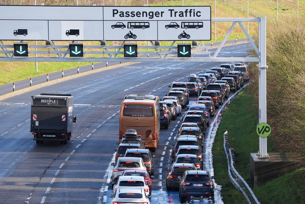 Queue for LeShuttle service