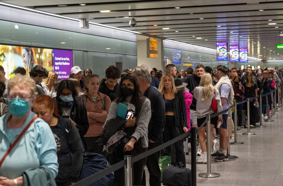 Queues at airport