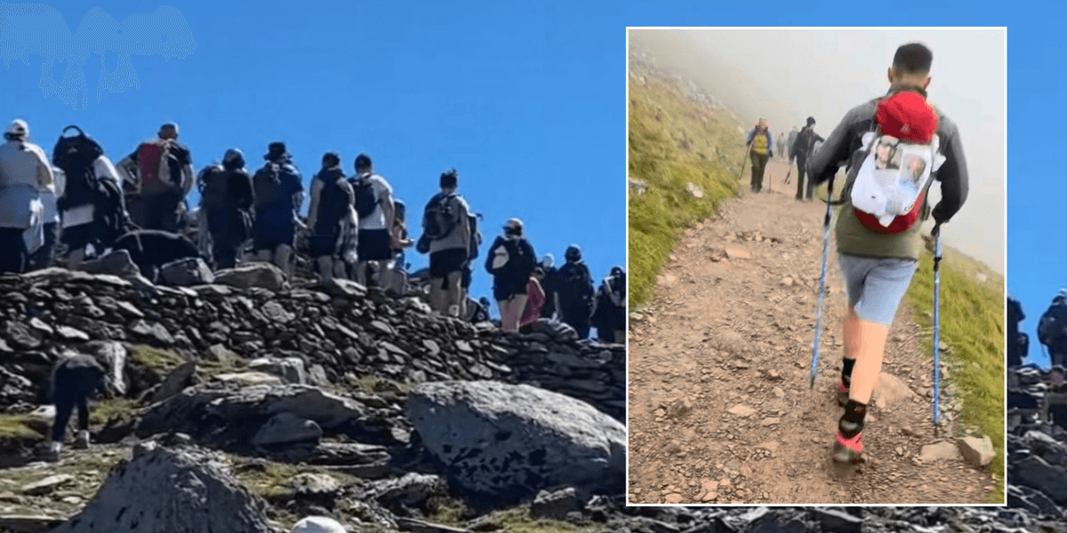 Charity hikers booed for dodging ‘Alton Towers-like’ queues at final summit of challenge Charity hikers booed for dodging ‘Alton Towers-like’ queues at final summit of challenge