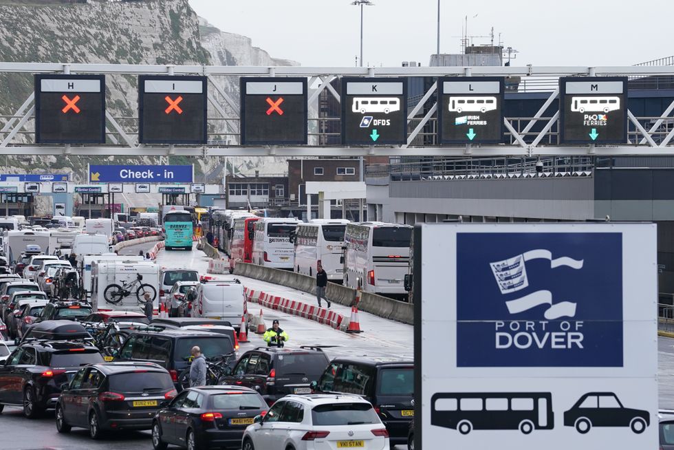 Queues at the Port of Dover