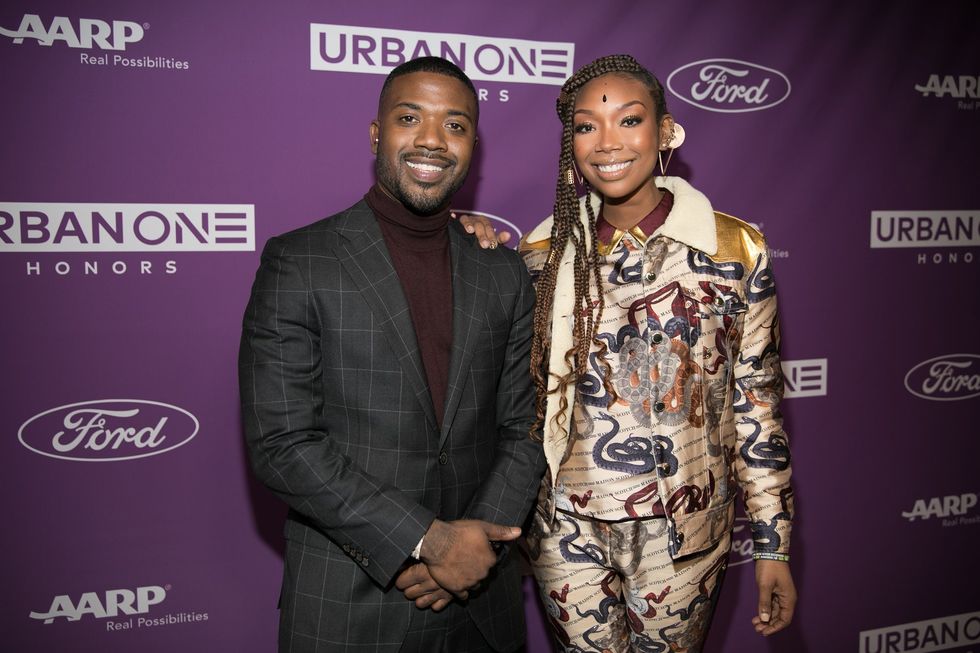 R&B singer Ray J and his sister Brandy