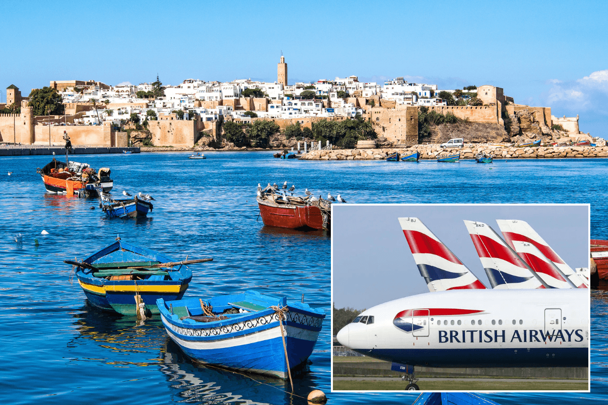 Rabat Morocco / British Airways plane