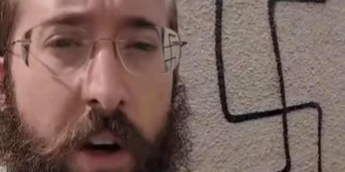 NextImg:Jewish teenager shot with air rifle and swastika painted on rabbi's home in string of antisemitic attacks in seaside town