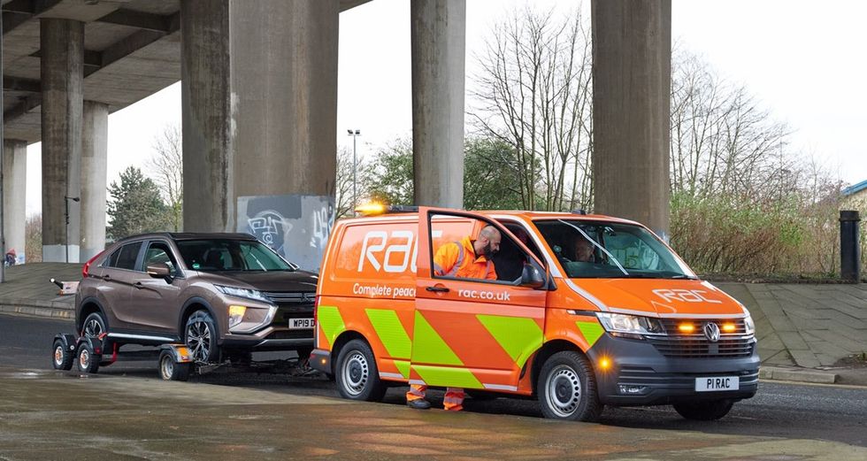 RAC towing a car