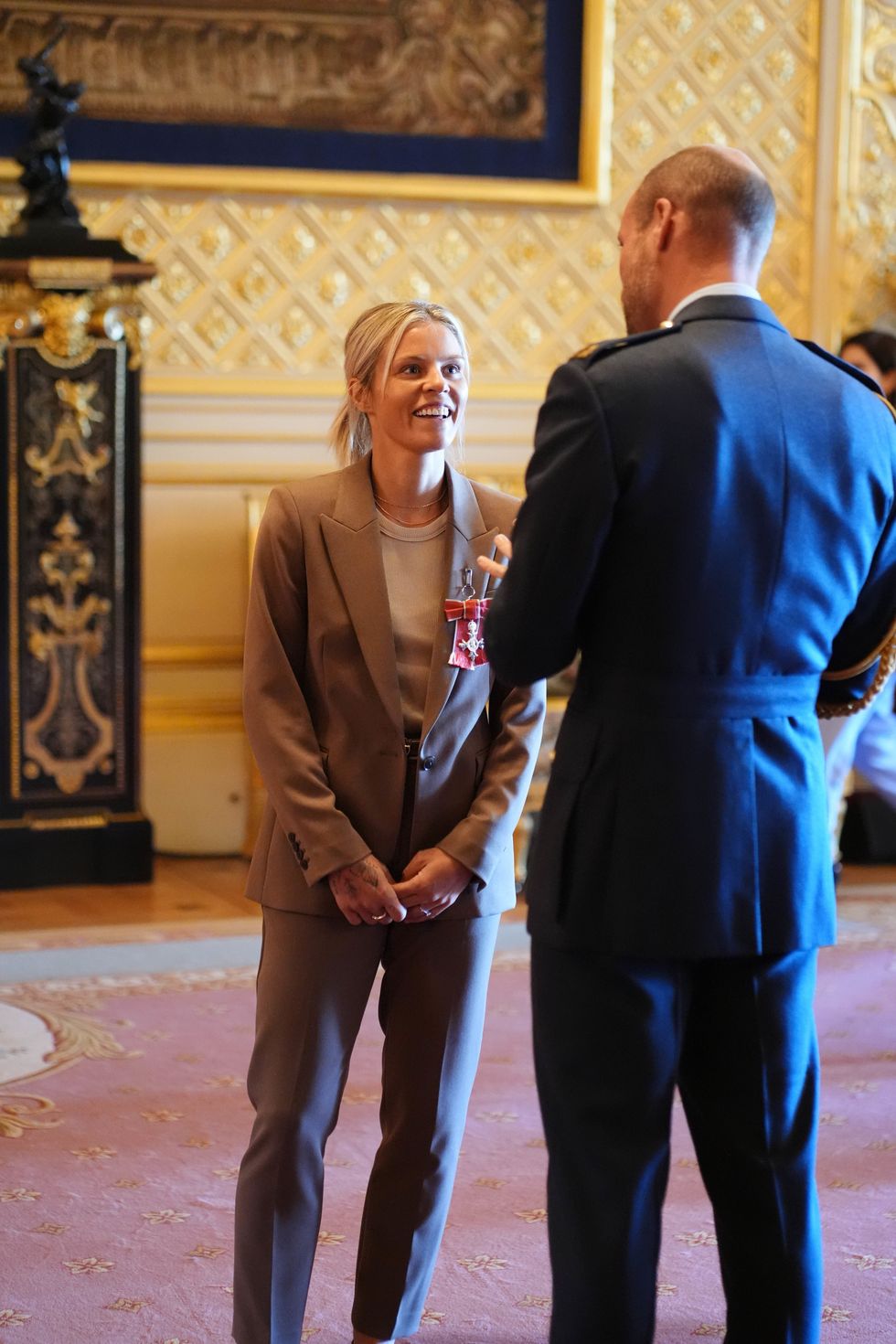 Rachel Daly and Prince William