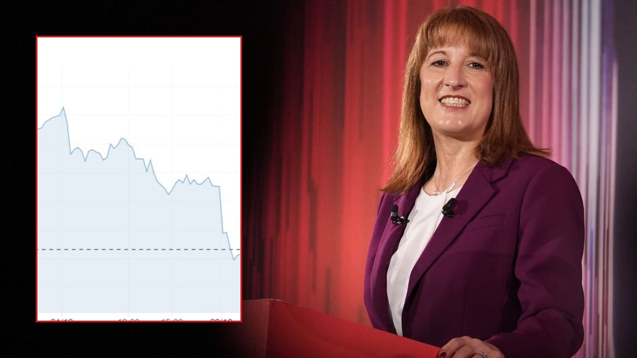 Rachel Reeves and 30-year gilt graph