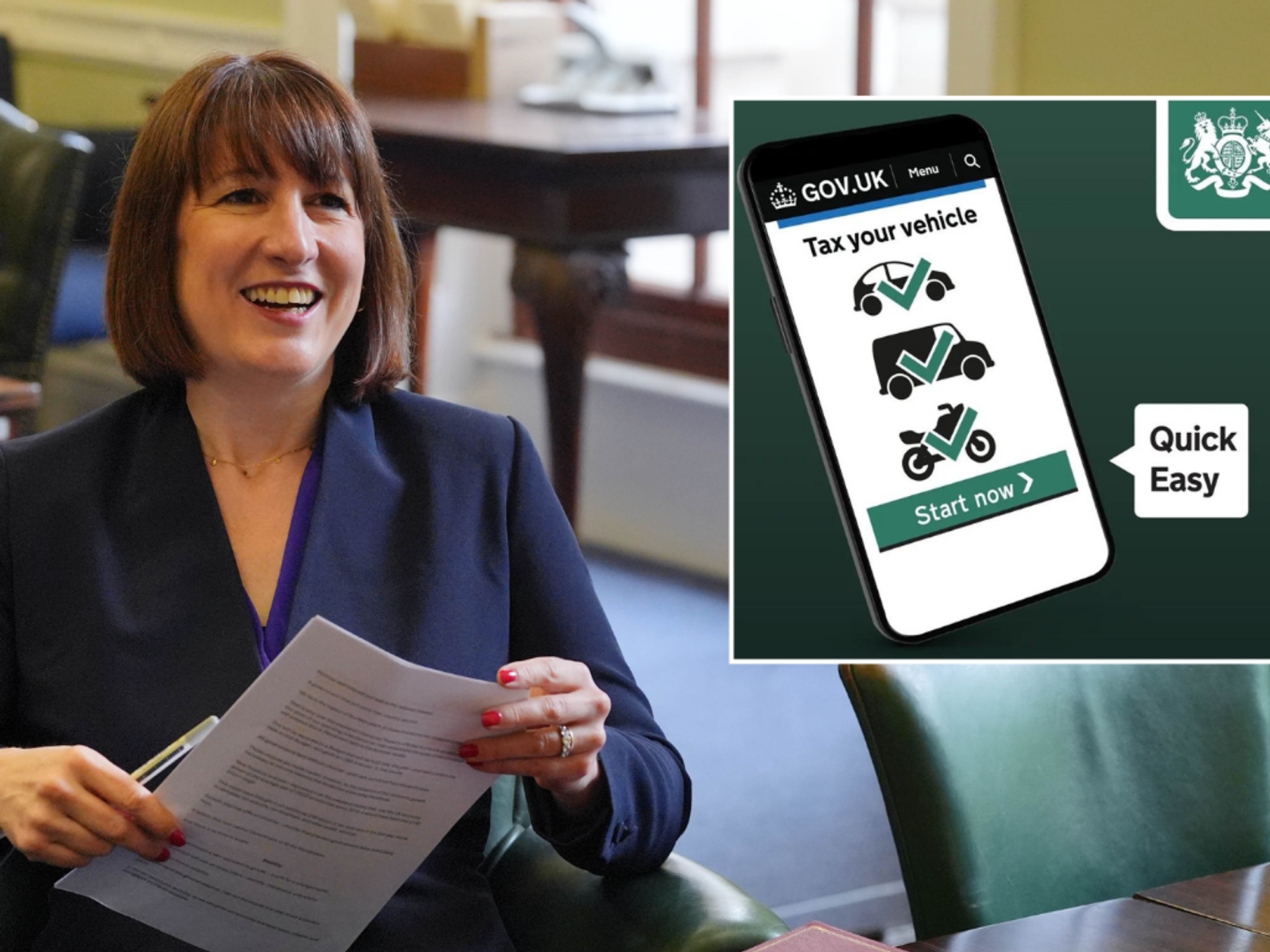 Rachel Reeves and a car tax reminder