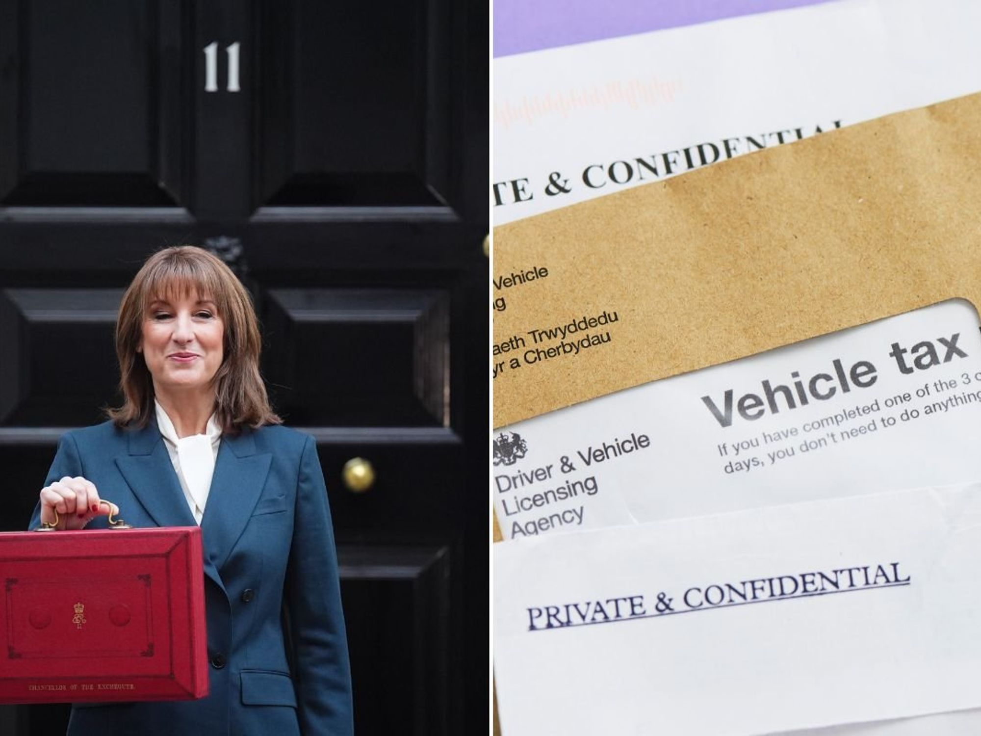 Rachel Reeves and a vehicle tax letter