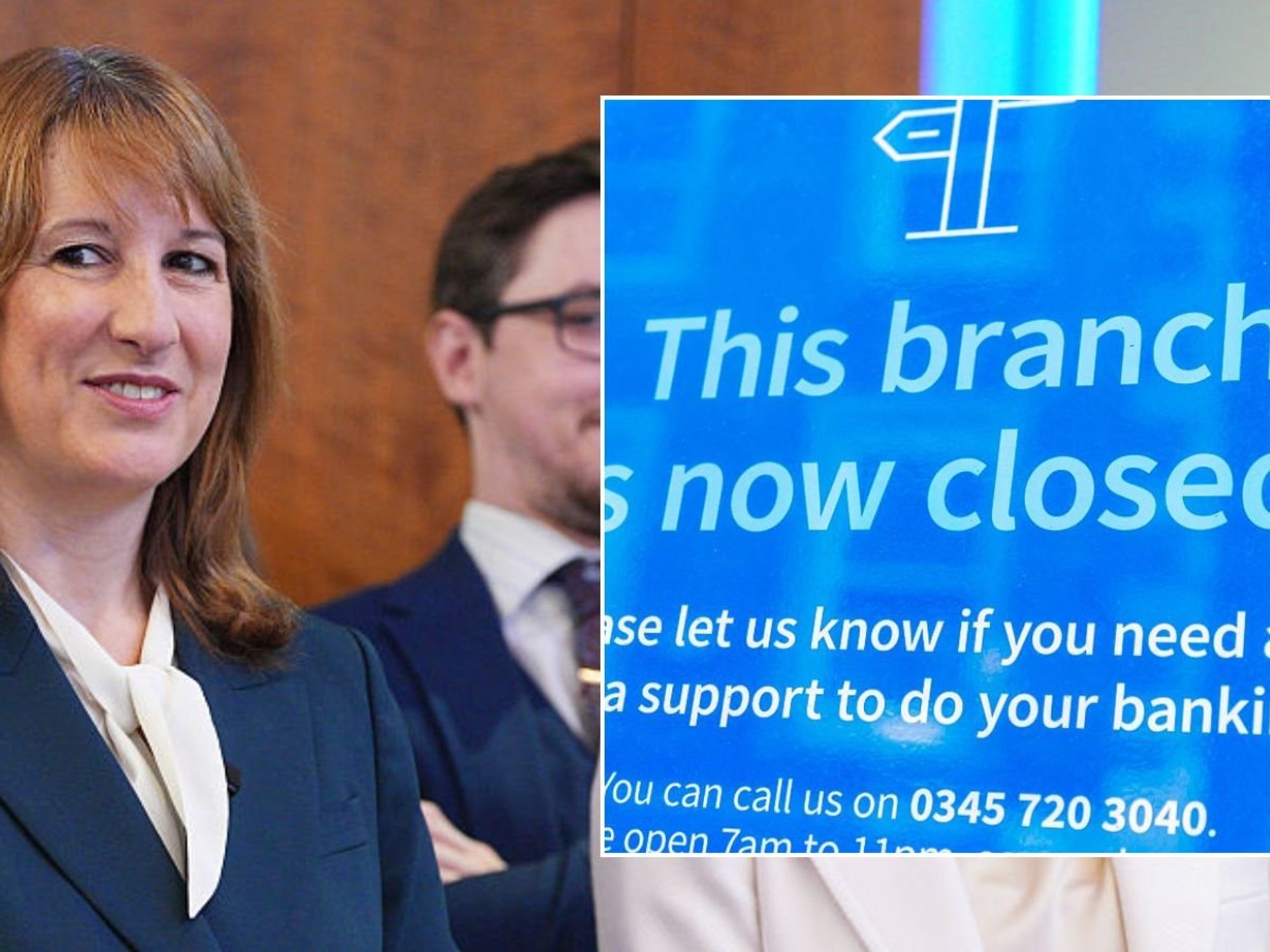 Rachel Reeves and bank branch closure