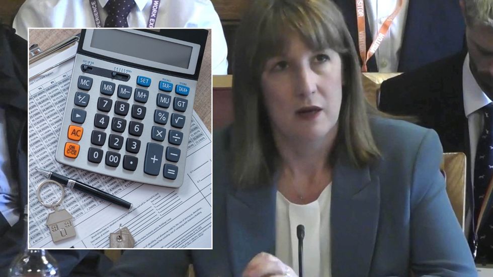 Rachel Reeves and calculator
