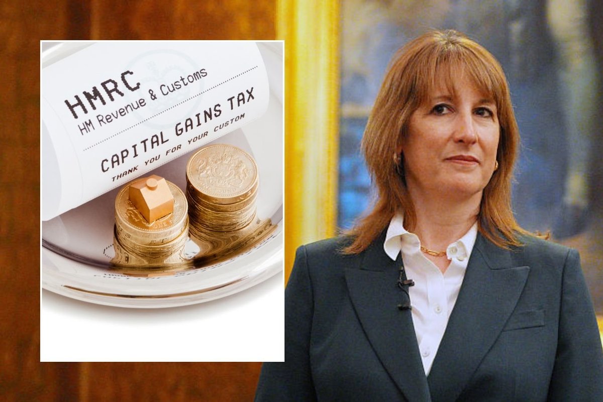 Rachel Reeves and capital gains tax receipt