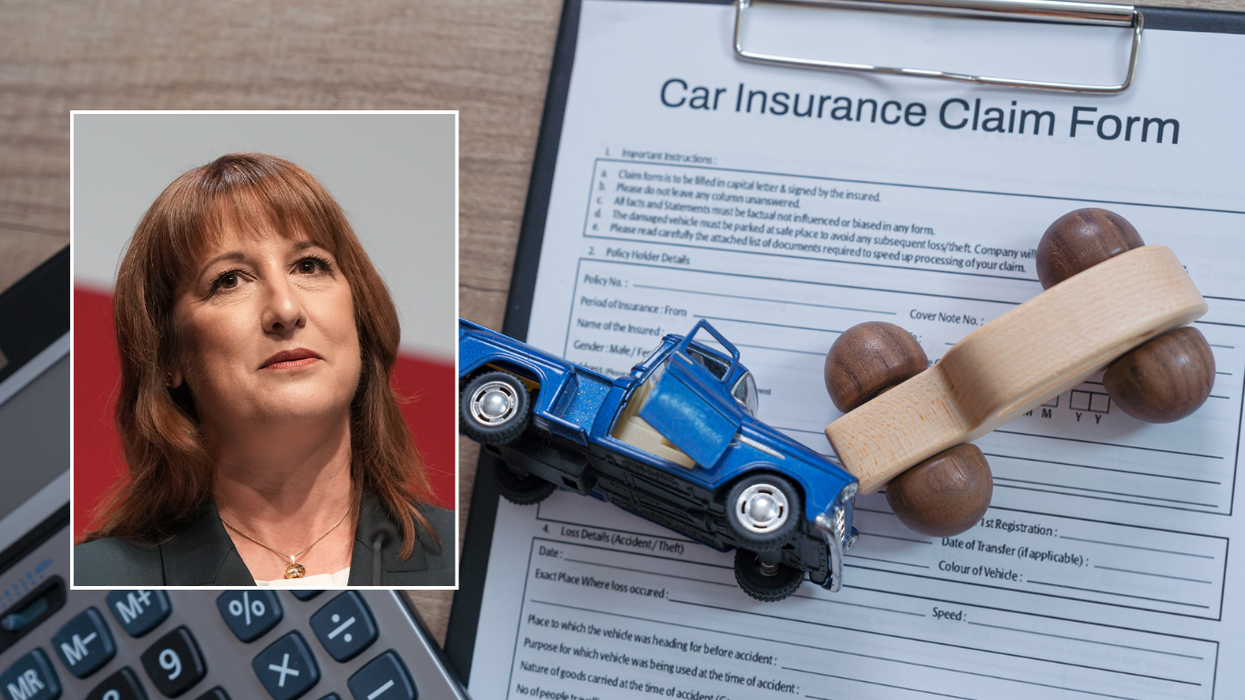 Rachel Reeves and car insurance claim form