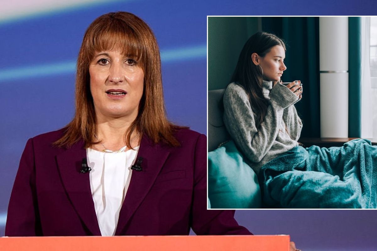 Rachel Reeves and cold woman