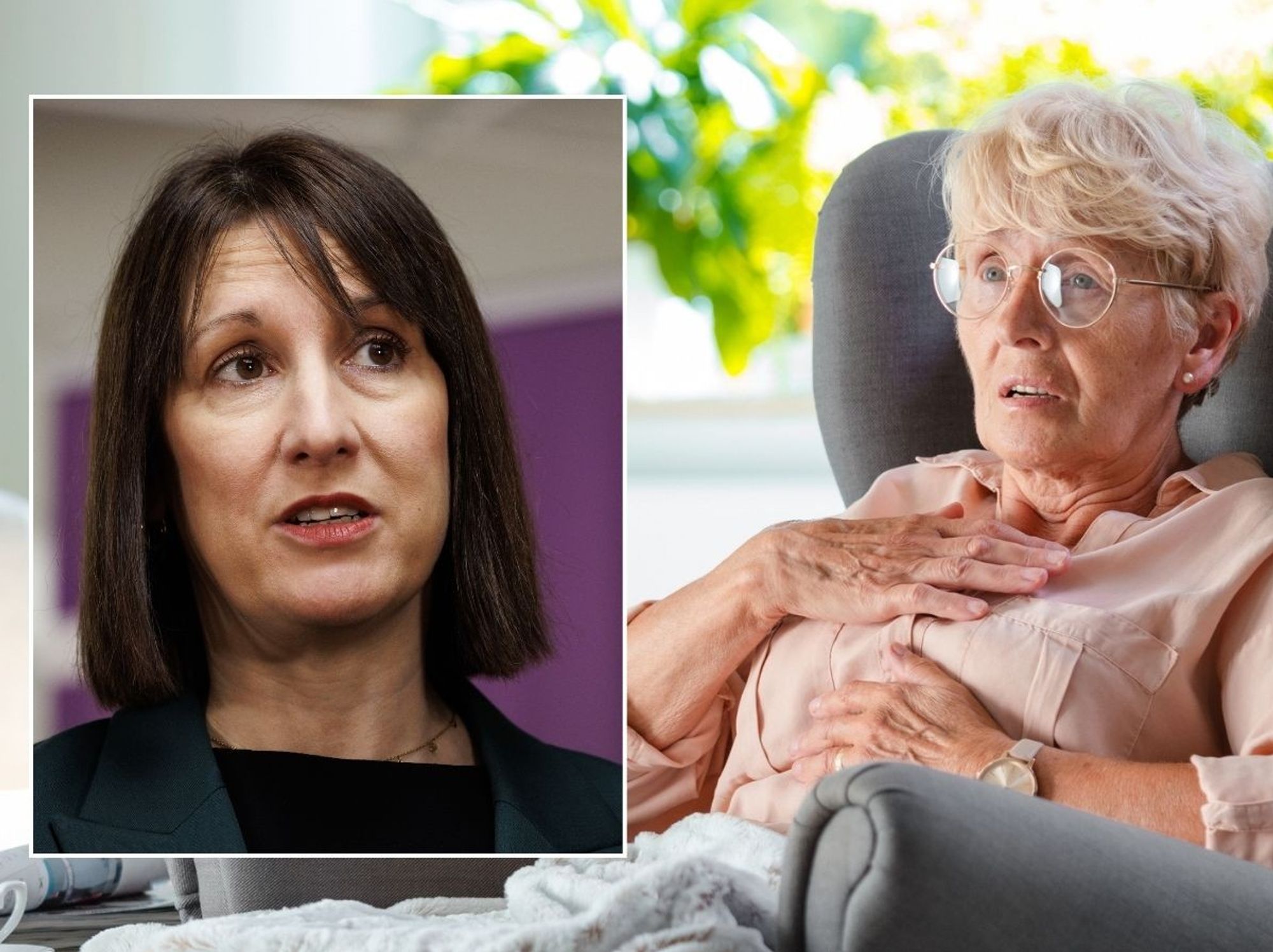 Rachel Reeves and concerned pensioner