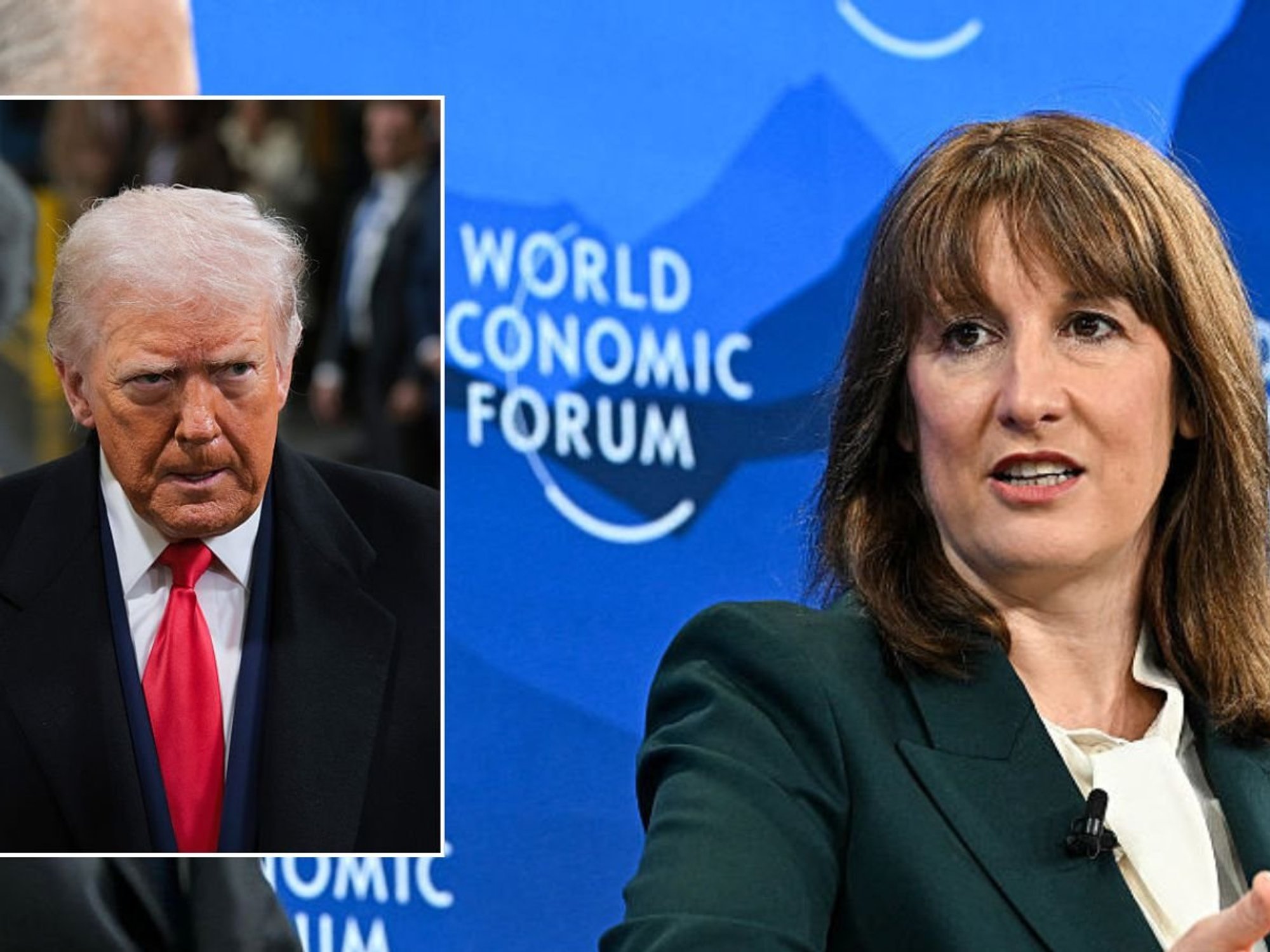 Rachel Reeves and Donald Trump