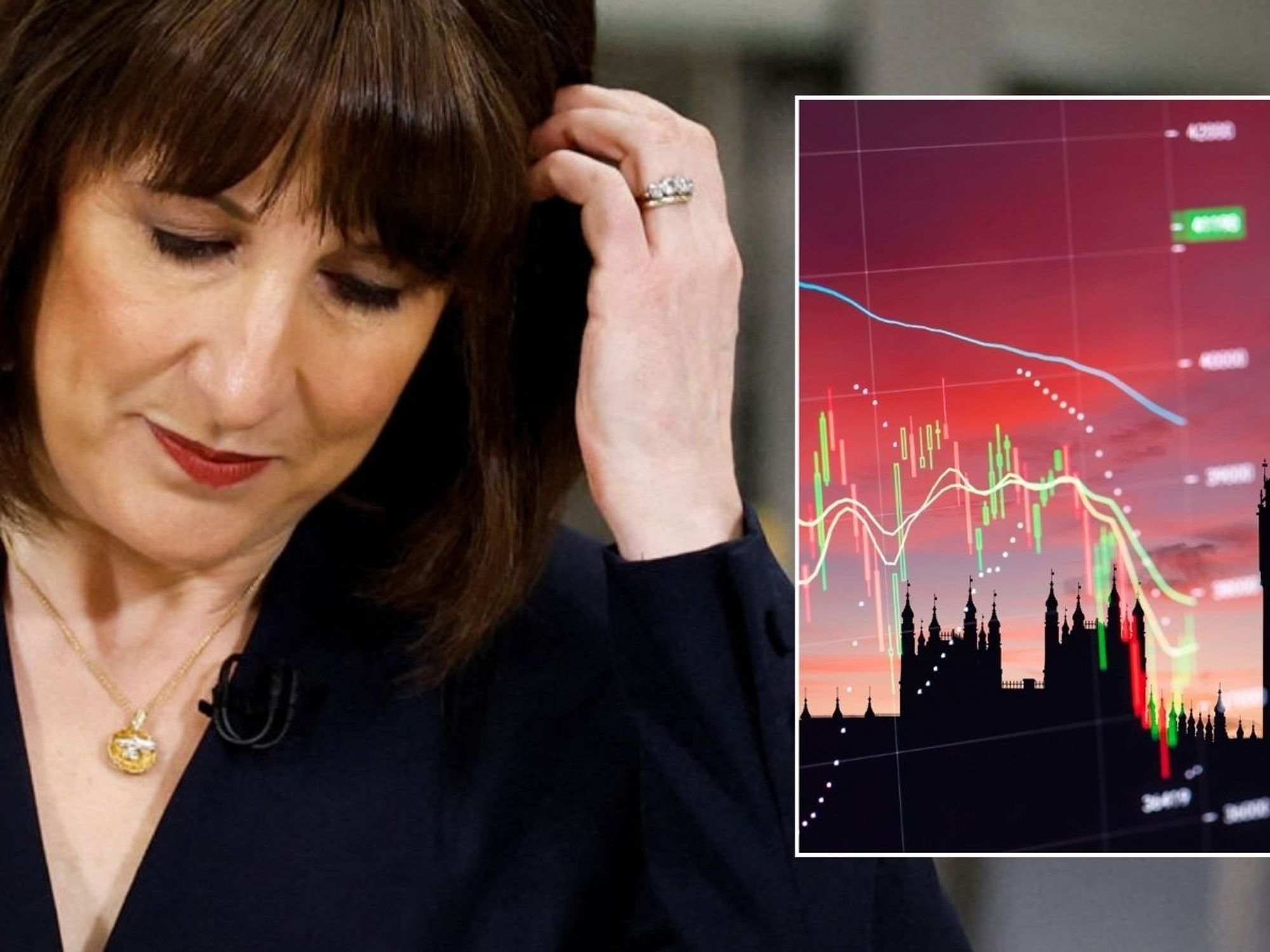 Rachel Reeves and economy chart
