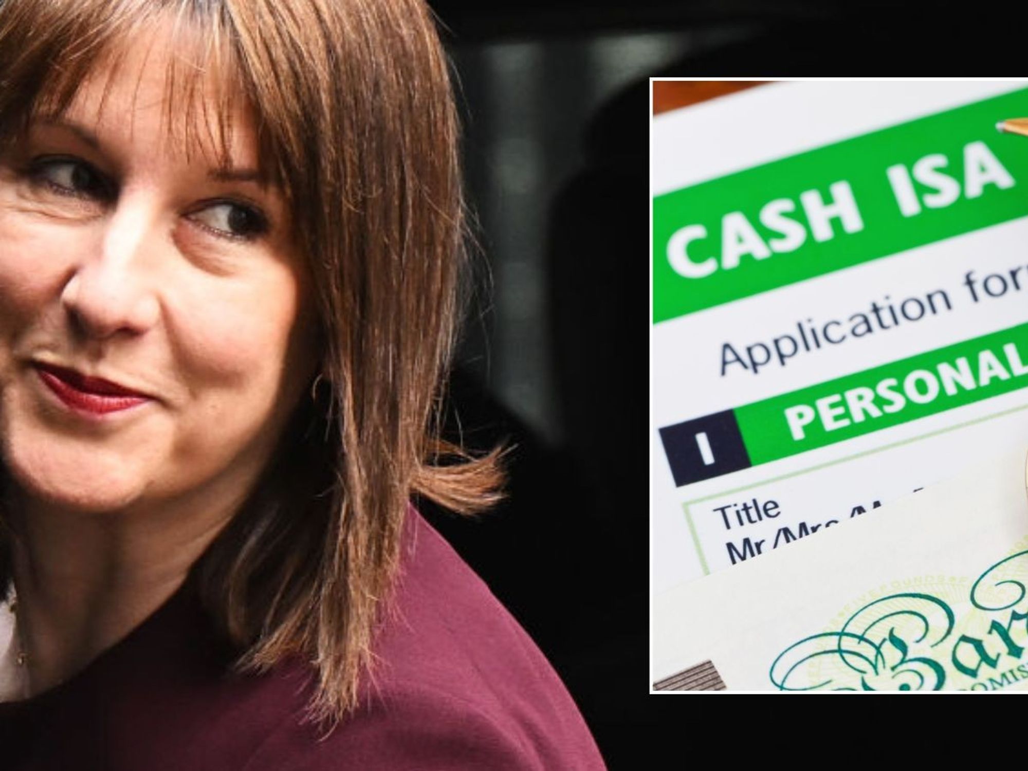 Rachel Reeves and ISA form