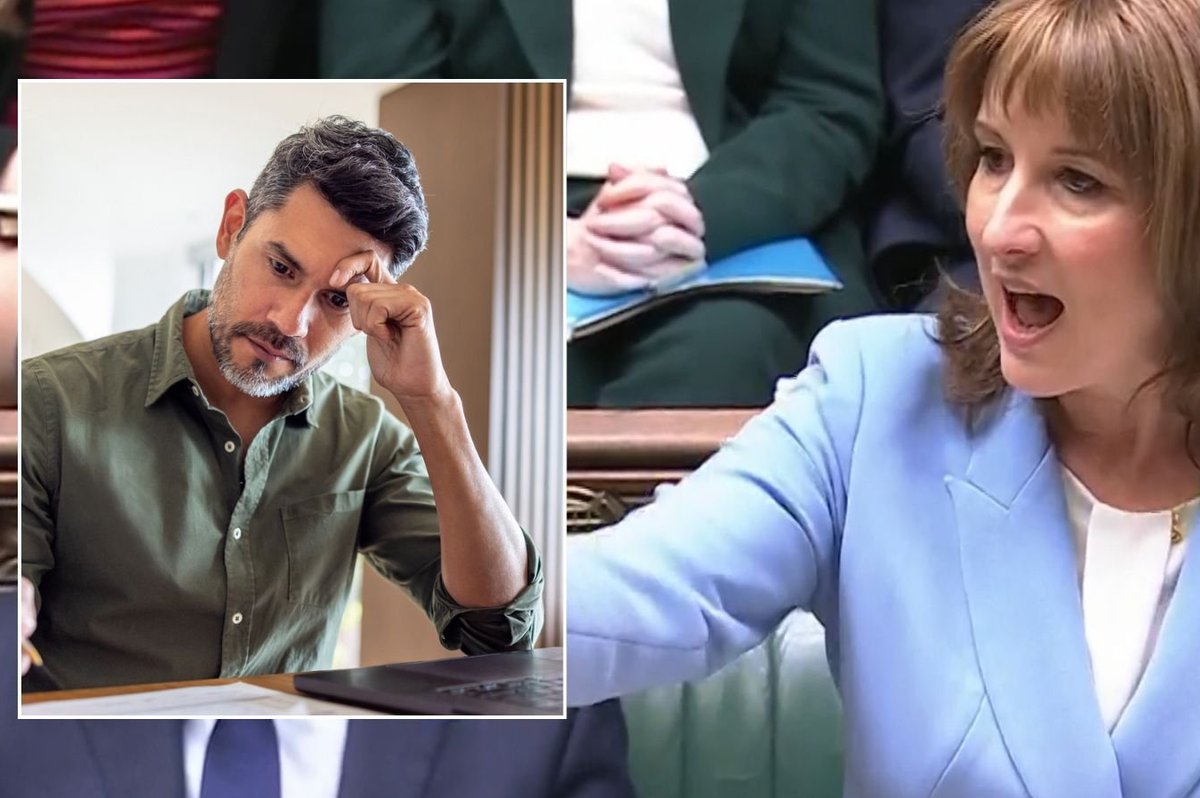 Rachel Reeves and man on laptop